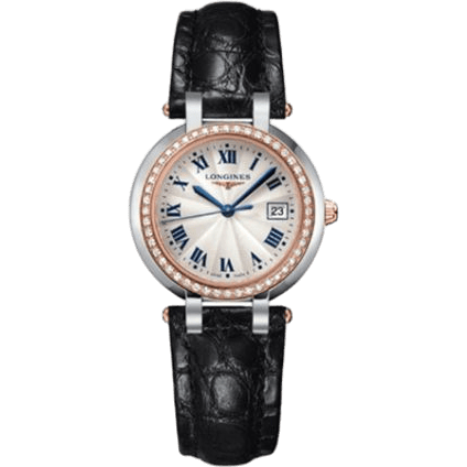 PrimaLuna Quartz 30 Stainless Steel / Pink Gold / Diamond / Silver - Roman