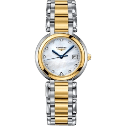 PrimaLuna Quartz 30 Stainless Steel / Yellow Gold / MOP / Bracelet