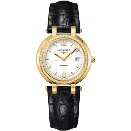 PrimaLuna Automatic 30 Yellow Gold Diamond Leather Arabic