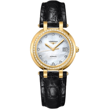 PrimaLuna Automatic 30 Yellow Gold Diamond Leather MOP