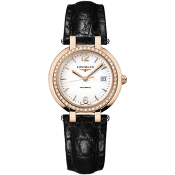 PrimaLuna Automatic 30 Pink Gold Diamond Leather Arabic