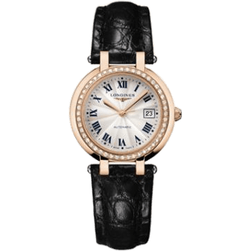 PrimaLuna Automatic 30 Pink Gold Diamond Leather