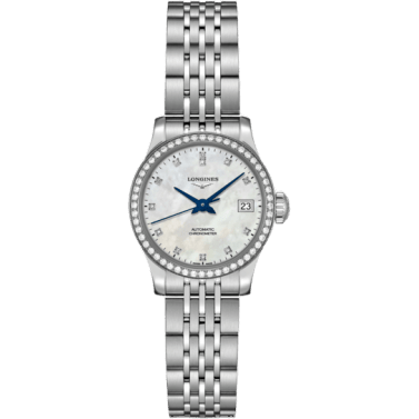 Record 26mm Stainless Steel / Diamond / MOP-Diamond / Bracelet
