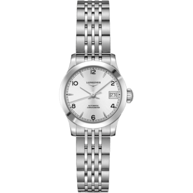 Record 26mm Stainless Steel / Silver-Arabic / Bracelet