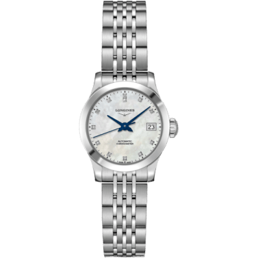 Record 26mm Stainless Steel / MOP-Diamond / Bracelet