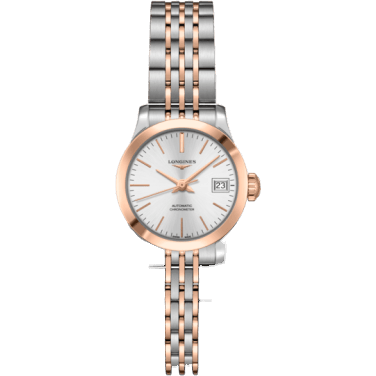 Record 26mm Stainless Steel / Pink Gold / Silver / Bracelet