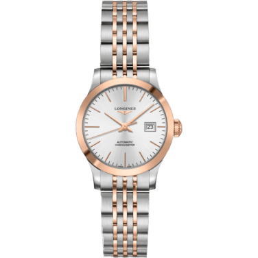 Record 30mm Stainless Steel / Pink Gold / Silver / Bracelet