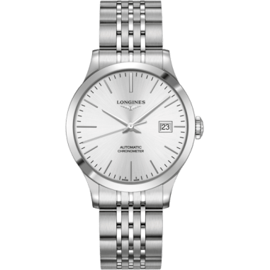 Record 38.5mm Stainless Steel / Silver / Bracelet