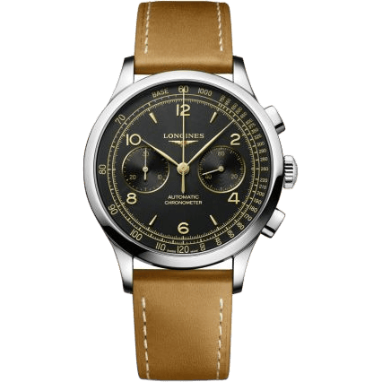 Record Heritage Chronograph Stainless Steel / Black