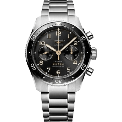 Spirit Flyback 42 Stainless Steel / Black / Bracelet