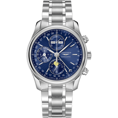 Master Collection 40 Chronograph Calendar Stainless Steel / Blue / Bracelet