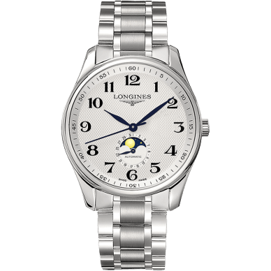 Master Collection 42 Moonphase Stainless Steel / Silver-Arabic / Bracelet