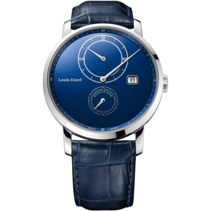 Excellence Le Régulateur Louis Erard x Eric Giroud Stainless Steel / Blue