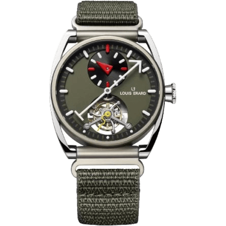 Excellence Le Régulateur Tourbillon Louis Erard x Alain Silberstein III Titanium / Khaki