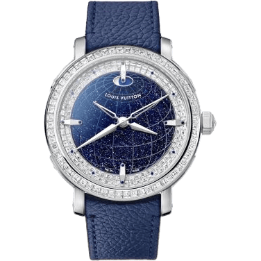 Escale Twin Zone Platinum - Baguette / Blue Aventurine