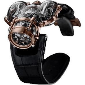 Horological Machine N°9 HM9 Sapphire Vision Red Gold / Black