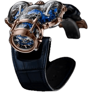 Horological Machine N°9 HM9 Sapphire Vision Red Gold / Blue