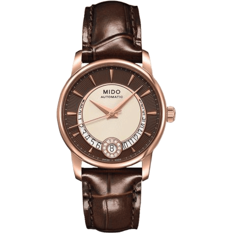 Baroncelli Lady Diamonds Rose Gold / Brown