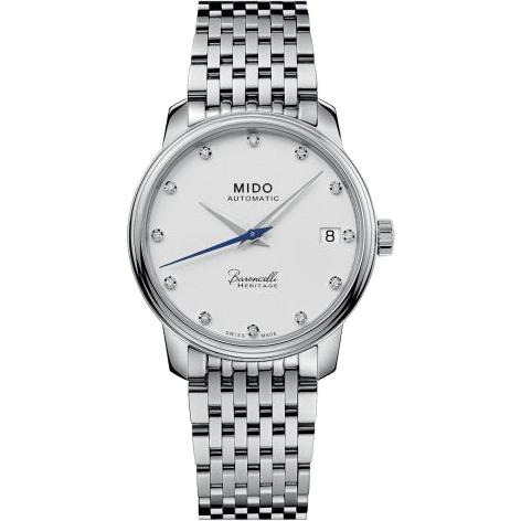 Baroncelli Heritage Lady Stainless Steel / White - Diamond / Bracelet