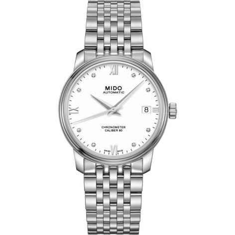 Baroncelli Chronometer Lady Stainless Steel / White / Bracelet