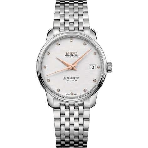 Baroncelli Chronometer Lady Stainless Steel / Silver / Bracelet