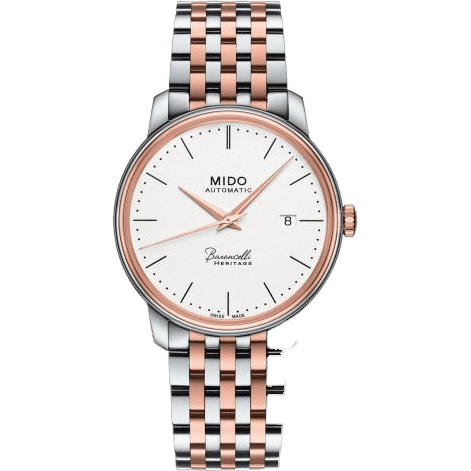 Baroncelli Heritage Stainless Steel - Rose Gold / White