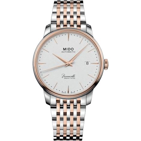 Baroncelli Heritage Stainless Steel - Rose Gold / White