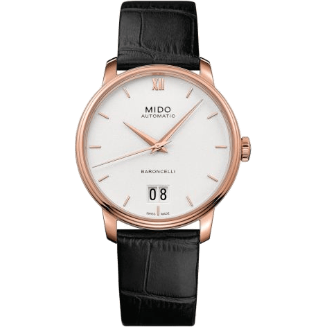 Baroncelli Big Date Rose Gold / White
