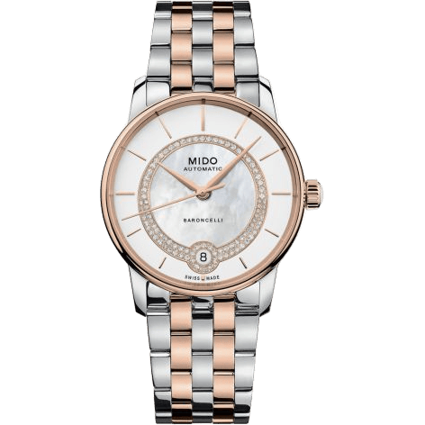 Baroncelli Lady Necklace Stainless Steel - Rose Gold / MOP