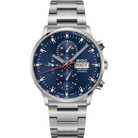 Commander Chronograph Stainless Steel / Blue / Bracelet