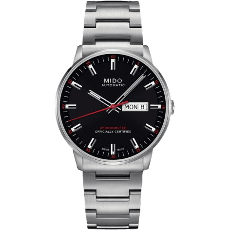 Commander Chronometer Stainless Steel / Black / Bracelet