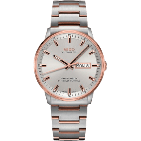 Commander Chronometer Stainless Steel - Rose Gold / Silver / Bracelet