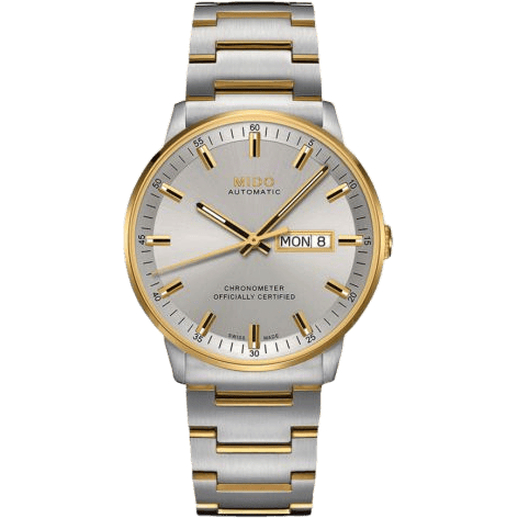 Commander Chronometer Stainless Steel -Yellow Gold / Silver / Bracelet