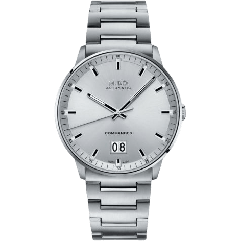 Commander Big Date Stainless Steel / Silver / Bracelet