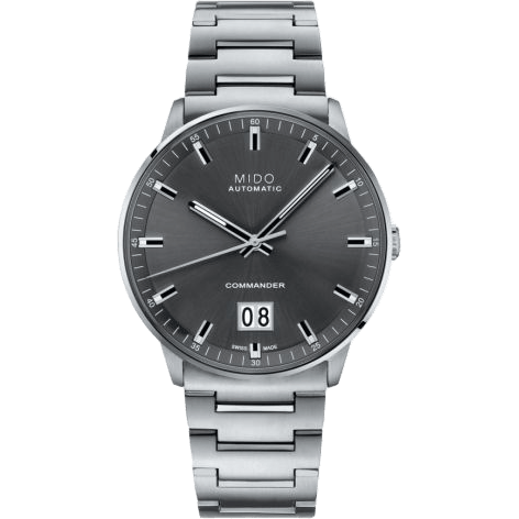 Commander Big Date Stainless Steel / Grey / Bracelet