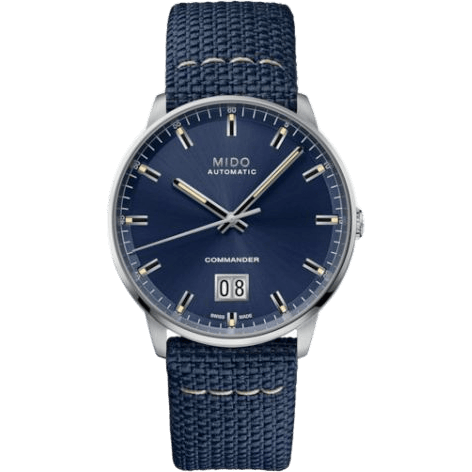 Commander Big Date Stainless Steel / Blue