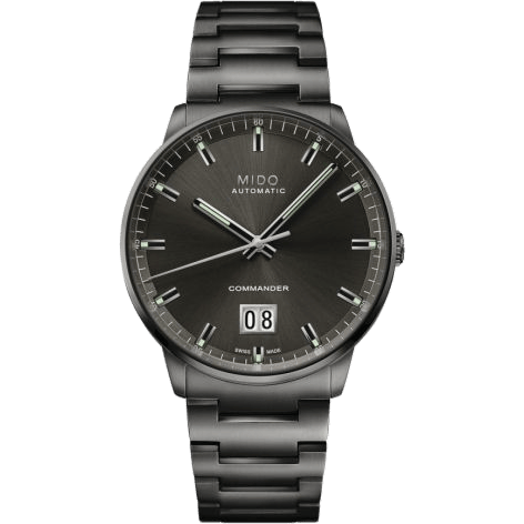 Commander Big Date PVD / Grey / Bracelet