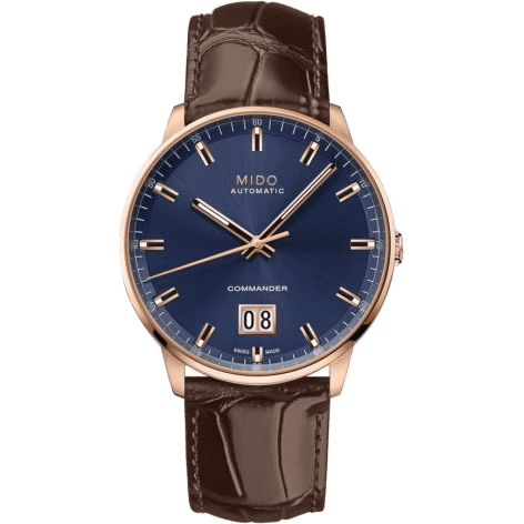 Commander Big Date Rose Gold / Blue / Bracelet