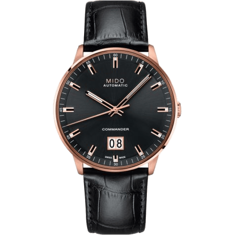 Commander Big Date Rose Gold / Grey / Bracelet