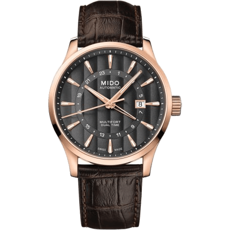 Multifort Dual Time Rose Gold / Grey