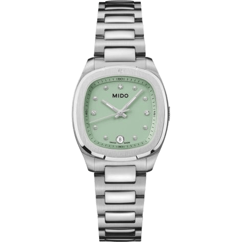 Multifort TV 28 Quartz Stainless Steel / Green - Diamond / Bracelet