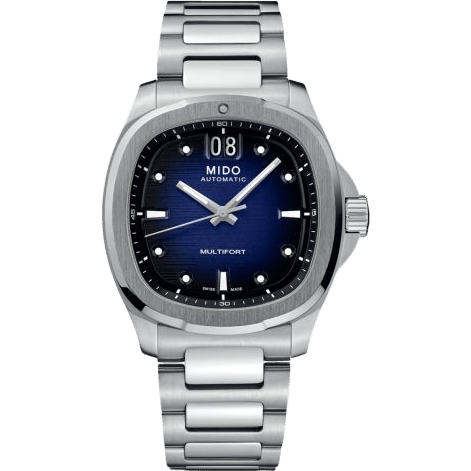 Multifort TV Big Date Stainless Steel / Blue / Bracelet