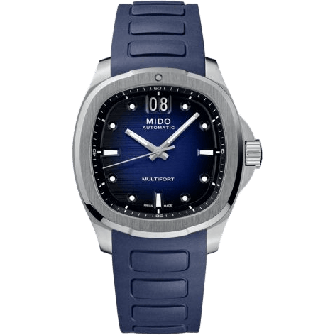 Multifort TV Big Date Stainless Steel / Blue / Rubber