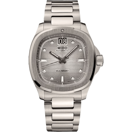 Multifort TV Big Date Titanium / Silver / Bracelet