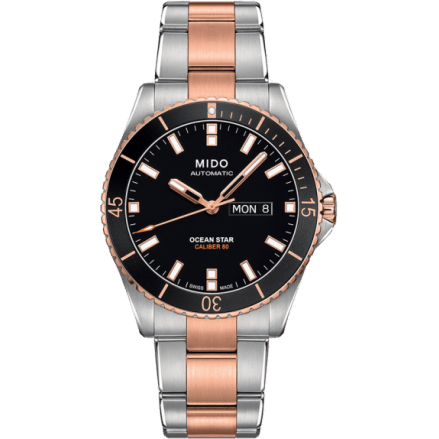Ocean Star 200 Stainless Steel / Rose PVD / Black / Bracelet