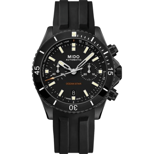 Ocean Star Chronograph DLC / Black / Rubber