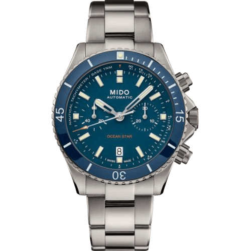 Ocean Star Chronograph Stainless Steel / Blue
