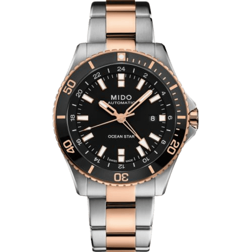 Ocean Star GMT Stainless Steel / Rose Gold / Black / Bracelet