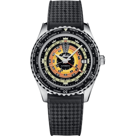 Ocean Star Decompression Worldtimer Stainless Steel / Black