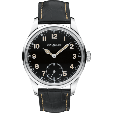 858 Manual Small Second Stainless Steel / Black